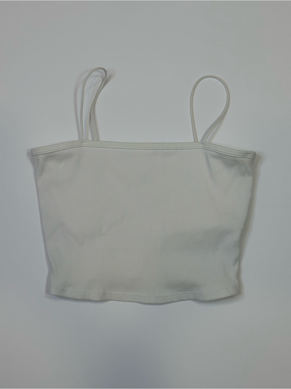 Alo Yoga Goddess Ribbed Bandeau Top | White | M
